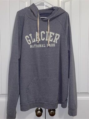 Glacier National Park Women's Gray Hooded Sweatshirt